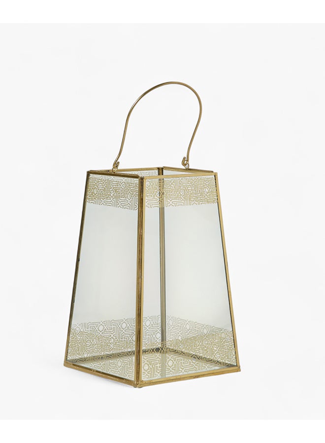 Home Box Skyline Mirage Glass Lantern - 18x18x28 cm - Image 5